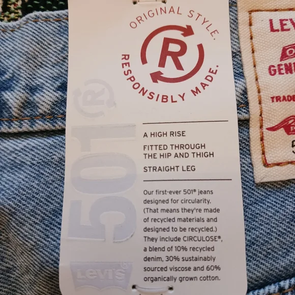 NWT Levi's Circular 501 Original Jeans 29 x 32 - Picture 4 of 14